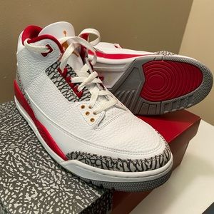 Jordan 3 “Cardinal Red” Men’s 11.5